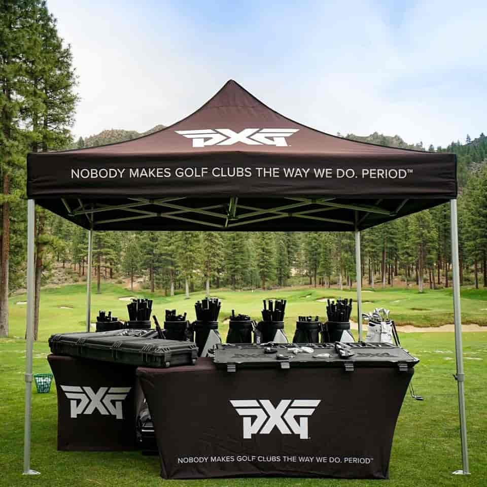 PXG clubs outside display