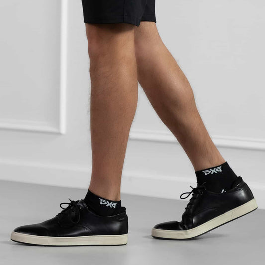 Men's Jacquard Logo Ankle Socks - PXG