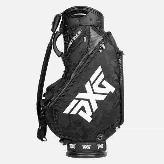 2022 Jacquard Woven Fairway Camo Tour Bag - Black - PXG