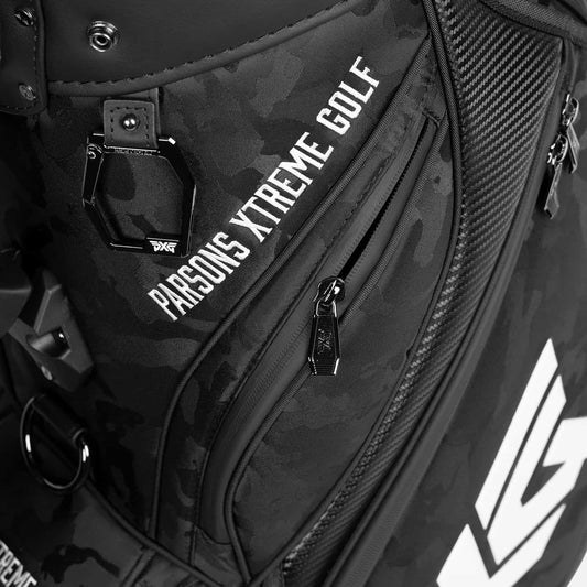 2022 Jacquard Woven Fairway Camo Tour Bag - Black - PXG