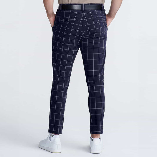 Men's Windowpane Slim Trousers - PXG