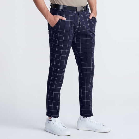 Men's Windowpane Slim Trousers - PXG