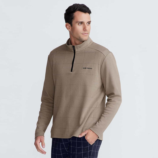 Men's Windowpane 1/4 Zip Pullover - PXG