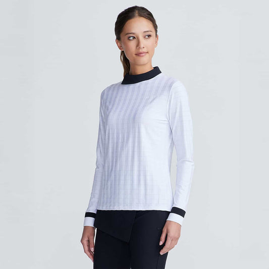 Women's Asymmetric Mock Neck Pullover - PXG