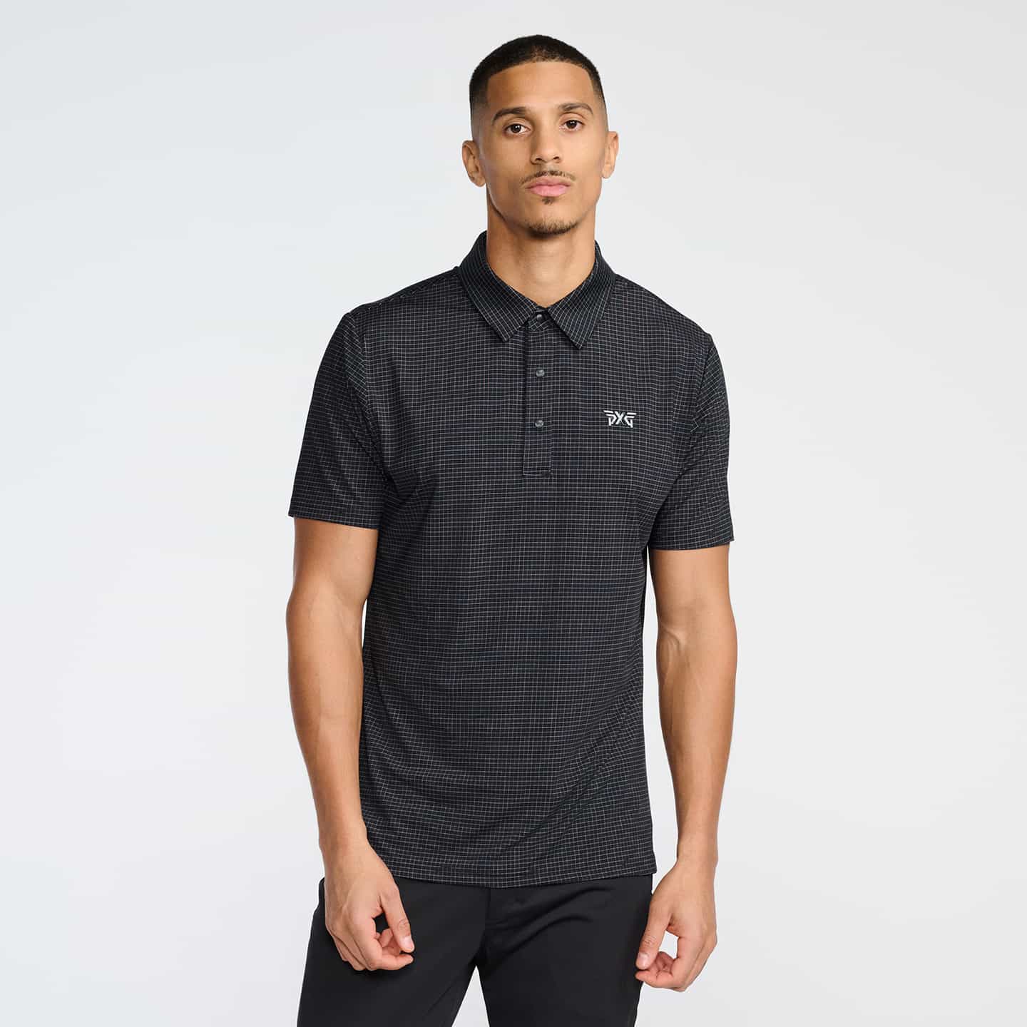 Men's Crisscross Print Polo