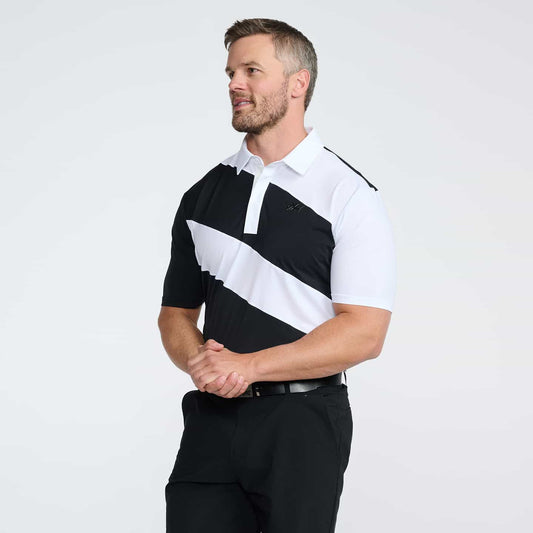 Men's Diagonal Stripe Polo - PXG