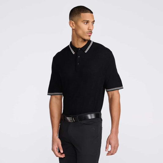 Men's Multi-Logo Jacquard Knitted Polo - PXG