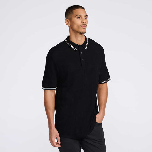 Men's Multi-Logo Jacquard Knitted Polo - PXG