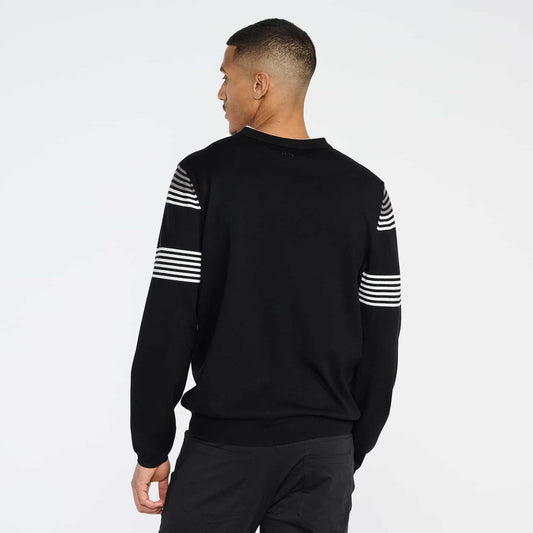 Men's Multi-Striped V-Neck Sweater - PXG