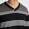 Men's Multi-Striped V-Neck Sweater