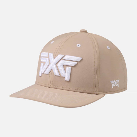 6 Panel Structured Low Crown Snapback - Warm Sand - One Size - PXG