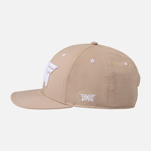 6 Panel Structured Low Crown Snapback - Warm Sand - One Size - PXG