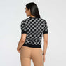 Women's Golf Ball Motif Knitted Top