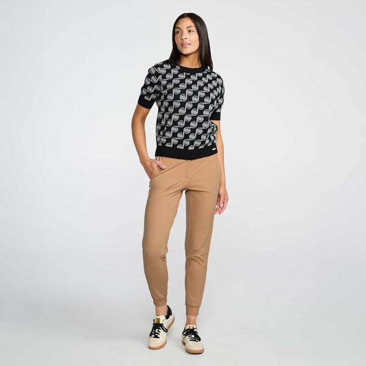 Women's Knitted Side Stripe Joggers - PXG