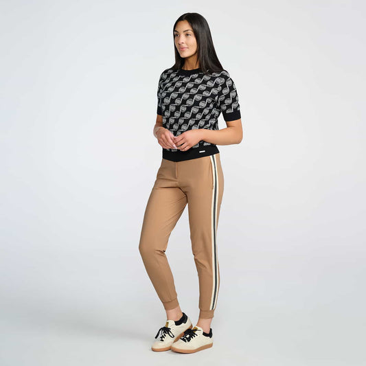 Women's Knitted Side Stripe Joggers - PXG