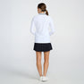 Women's Terry Cloth 1/4 Zip Long Sleeve Polo