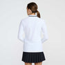 Women's Terry Cloth 1/4 Zip Long Sleeve Polo