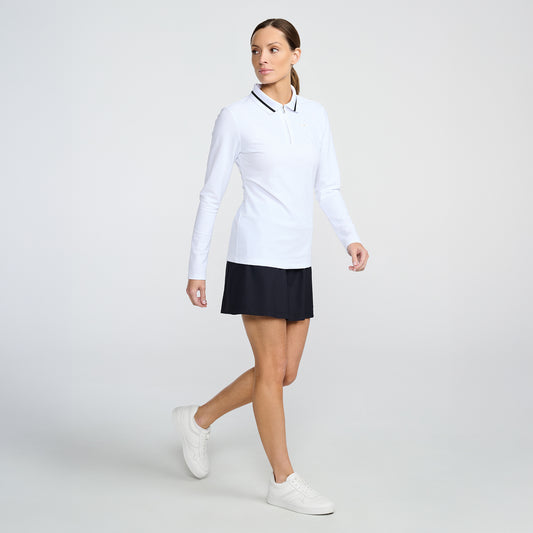 Women's Terry Cloth 1/4 Zip Long Sleeve Polo - PXG