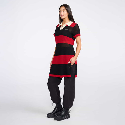 Women's Varsity Pointelle Tunic Dress - PXG