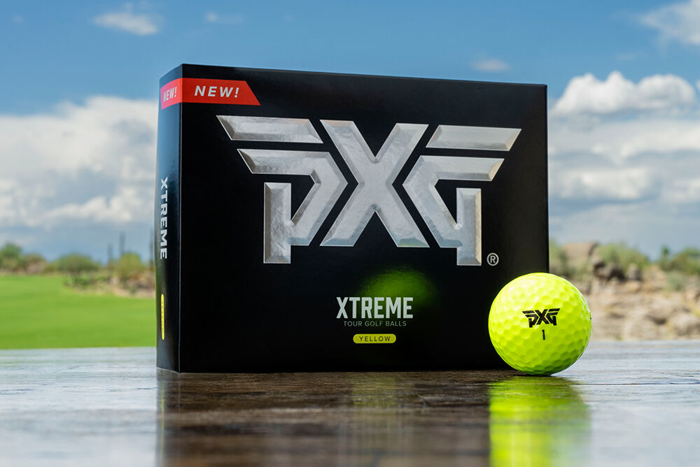 pxg golf balls yellow box