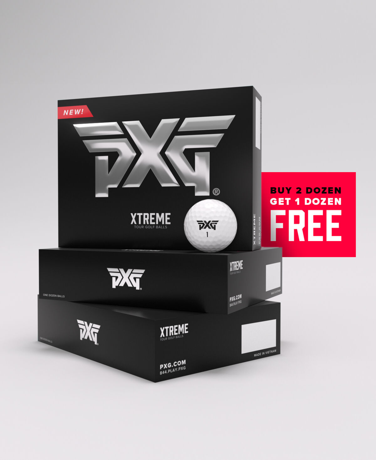 Xtreme Tour Golf Ball - White - Dozen White