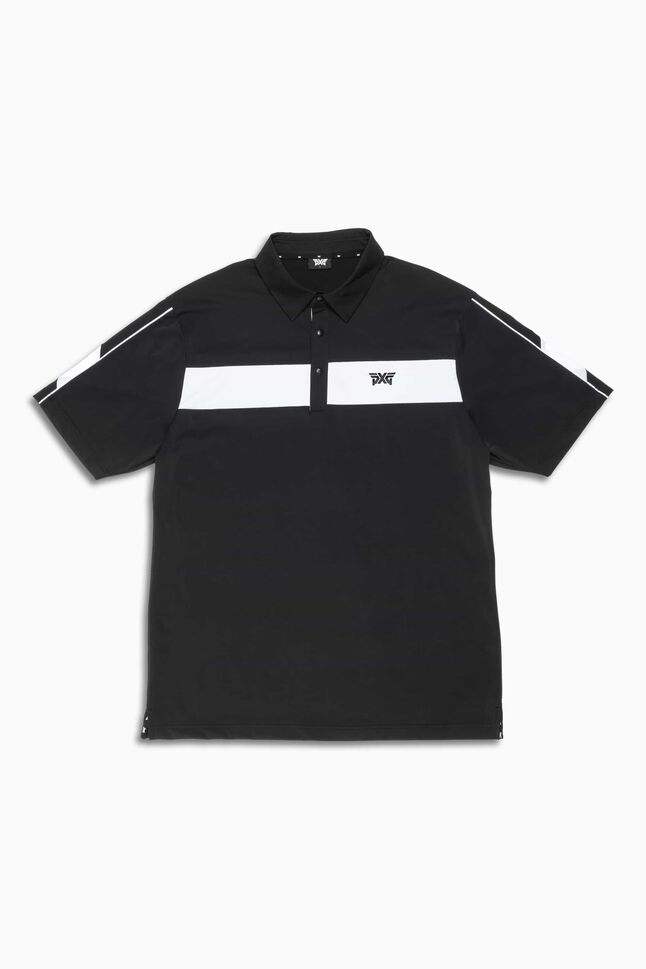 Buy Athletic Fit Bonded Chest Stripe Polo