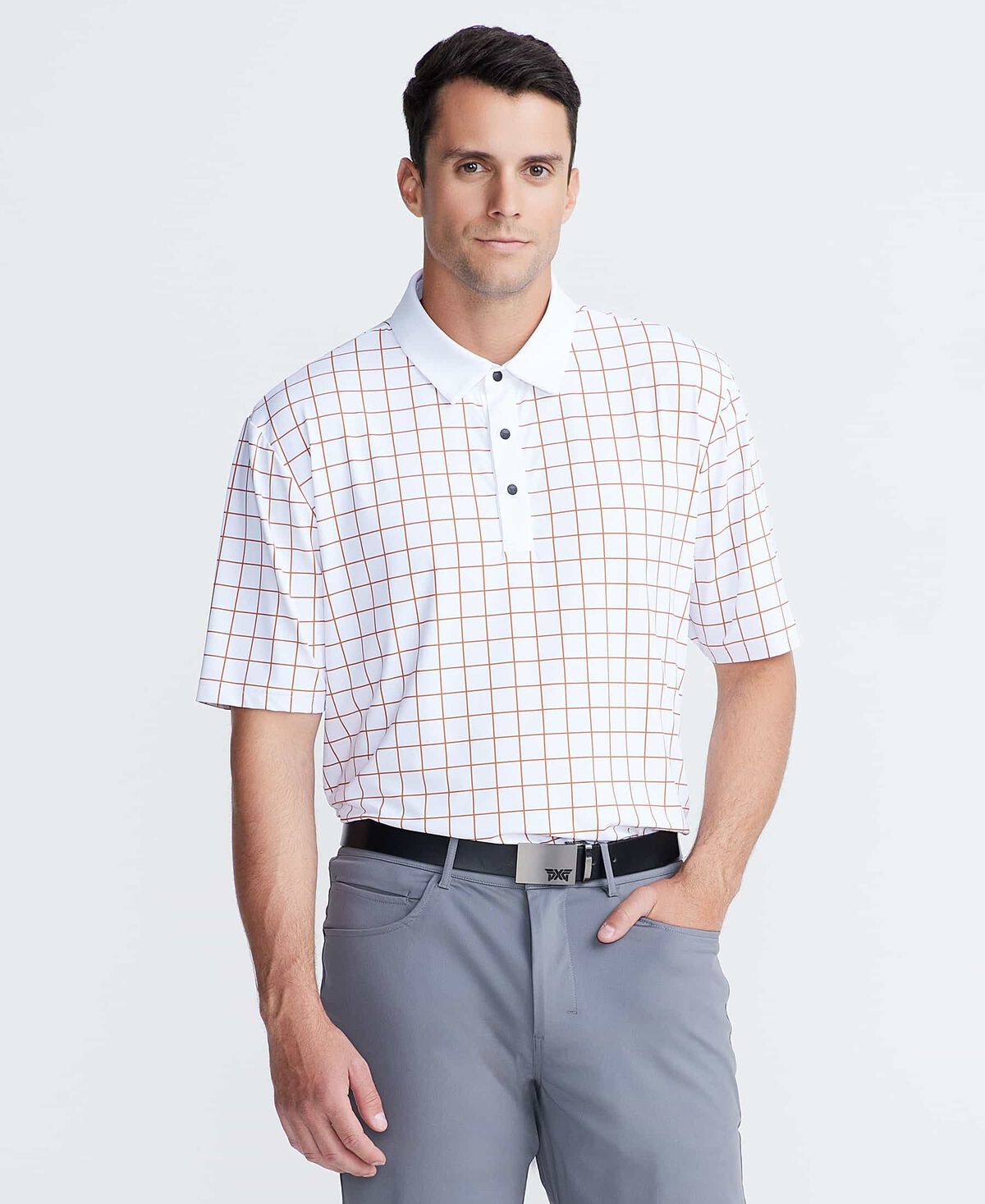 Men's Comfort Fit Archive Windowpane Polo 