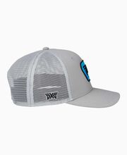 Scottsdale Trucker Snapback Hat - Grey/Blue Logo - One Size Grey