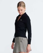 Women's Rolled Collar Cardigan 