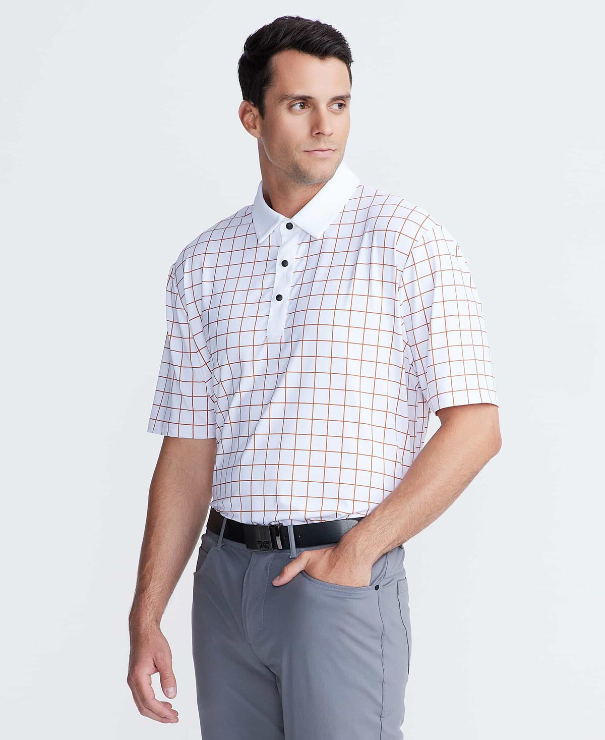 Men's Comfort Fit Archive Windowpane Polo 