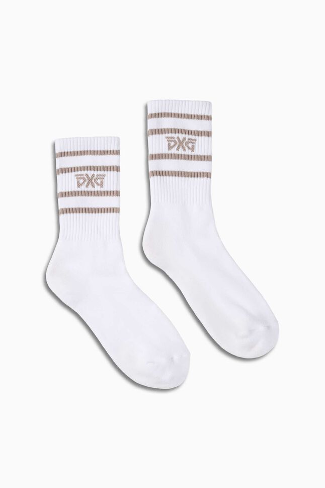 Mi-chaussettes à rayures pour hommes