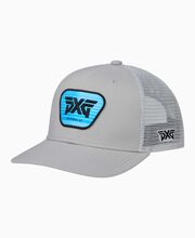 Scottsdale Trucker Snapback Hat - Grey/Blue Logo - One Size Grey