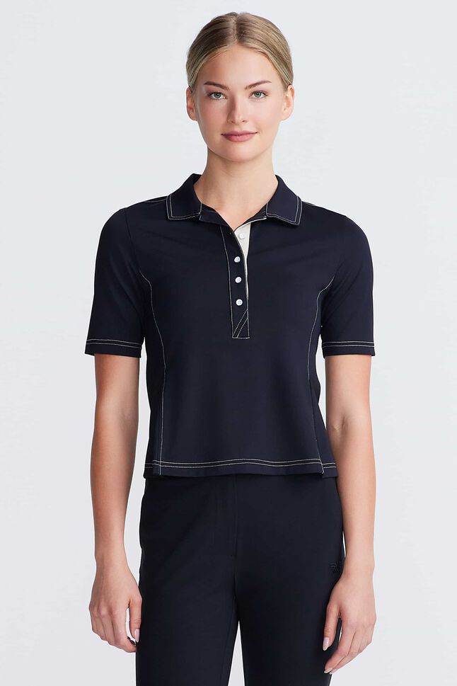 Women's Extended Placket Flair Polo