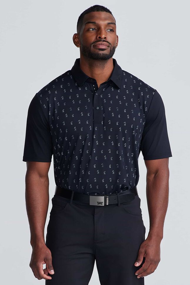 Men's Comfort Fit Player Print Polo