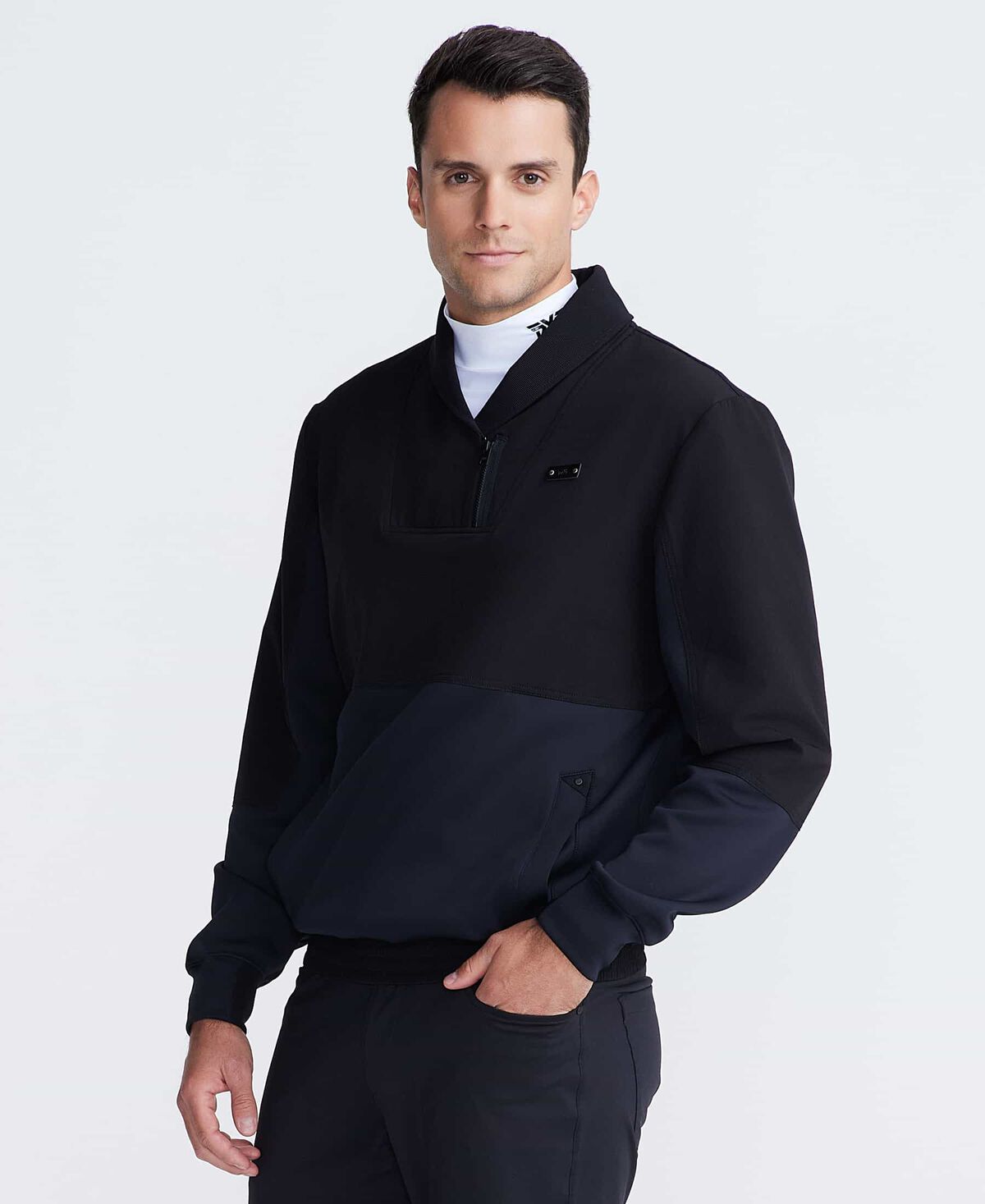 Men's Plush Rolled Collar Pullover 