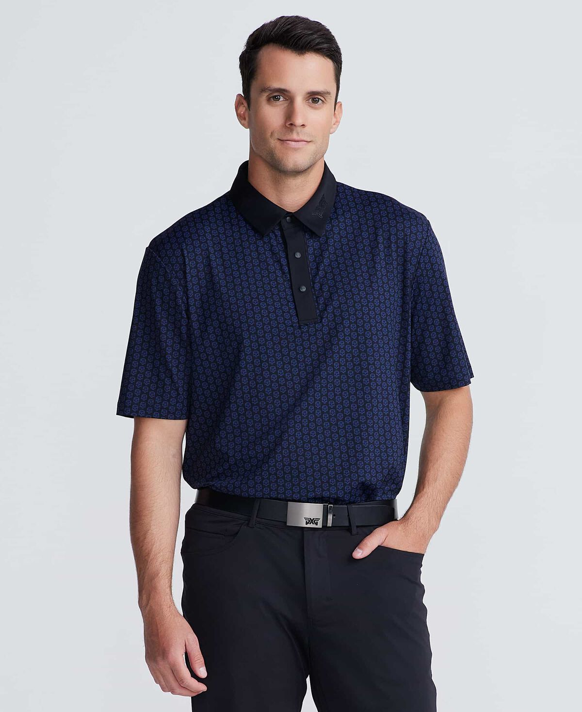 Men's Comfort Fit Archive Skull Print Polo 