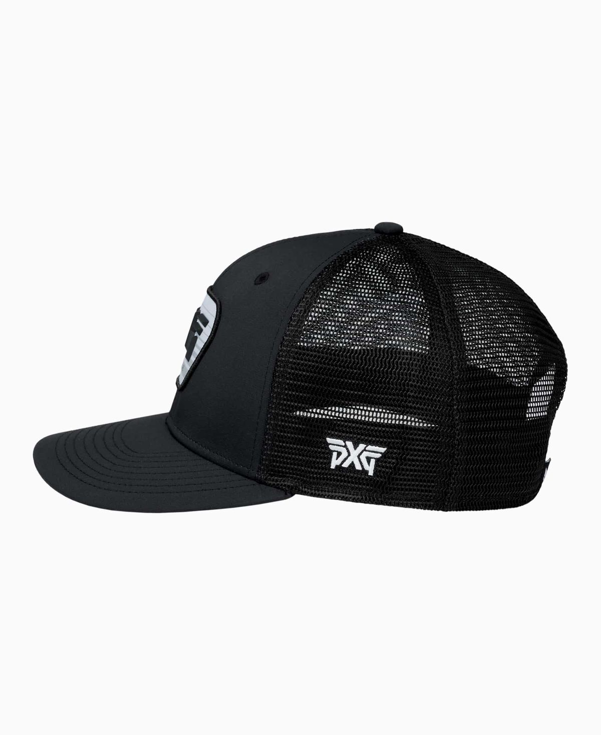 Scottsdale Trucker Snapback Hat - Black/White Logo - One Size Black