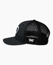 Scottsdale Trucker Snapback Hat - Black/White Logo - One Size Black