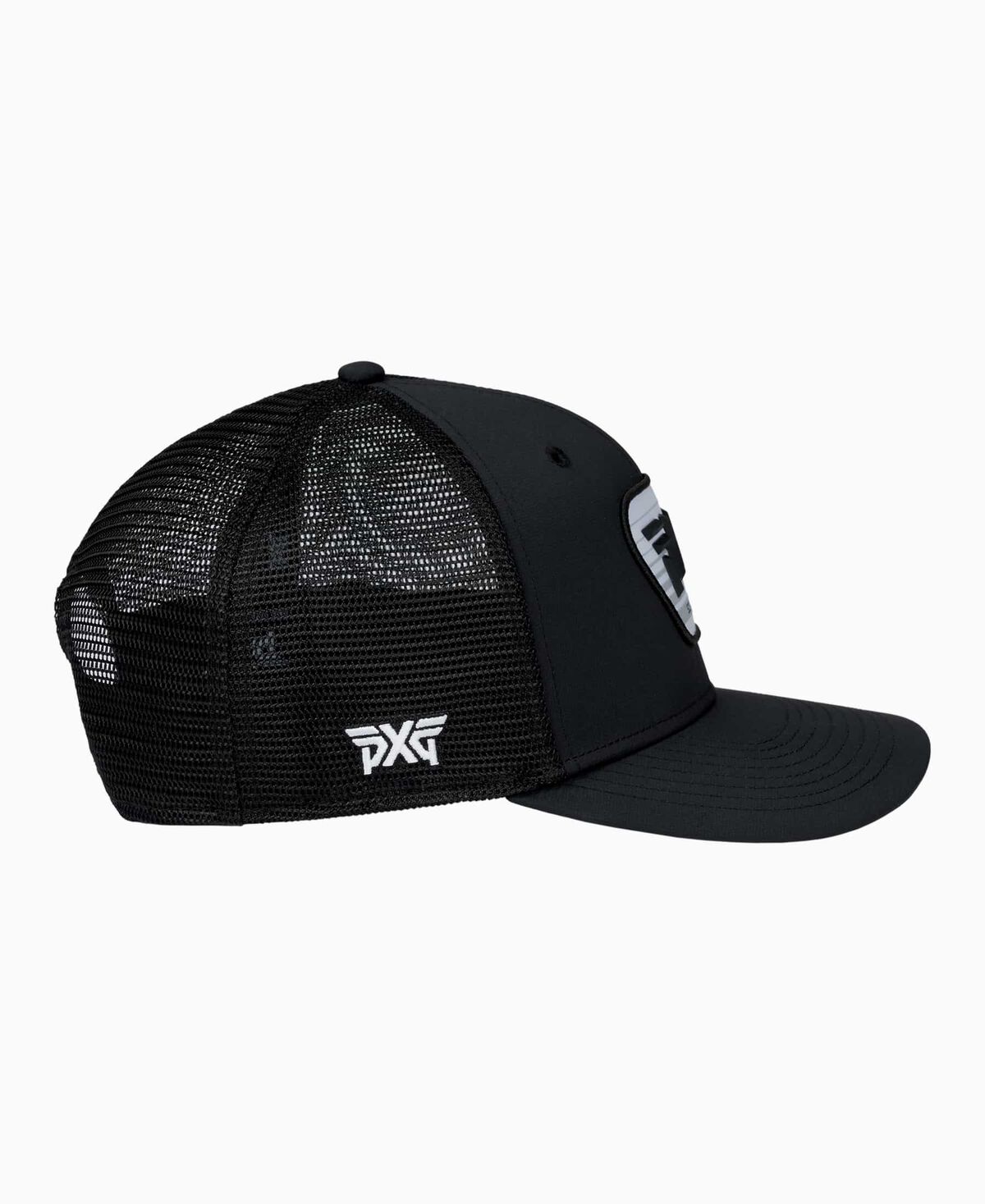 Scottsdale Trucker Snapback Hat - Black/White Logo - One Size Black