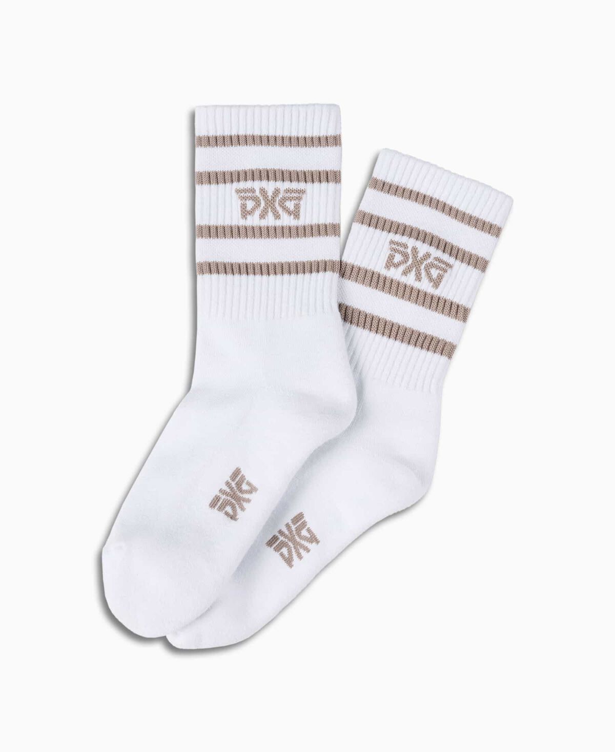 Mi-chaussettes à rayures pour femmes 