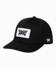 Stretch Patch Snapback Hat - Black - One Size Black