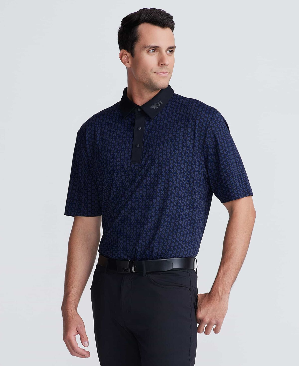 Men's Comfort Fit Archive Skull Print Polo 