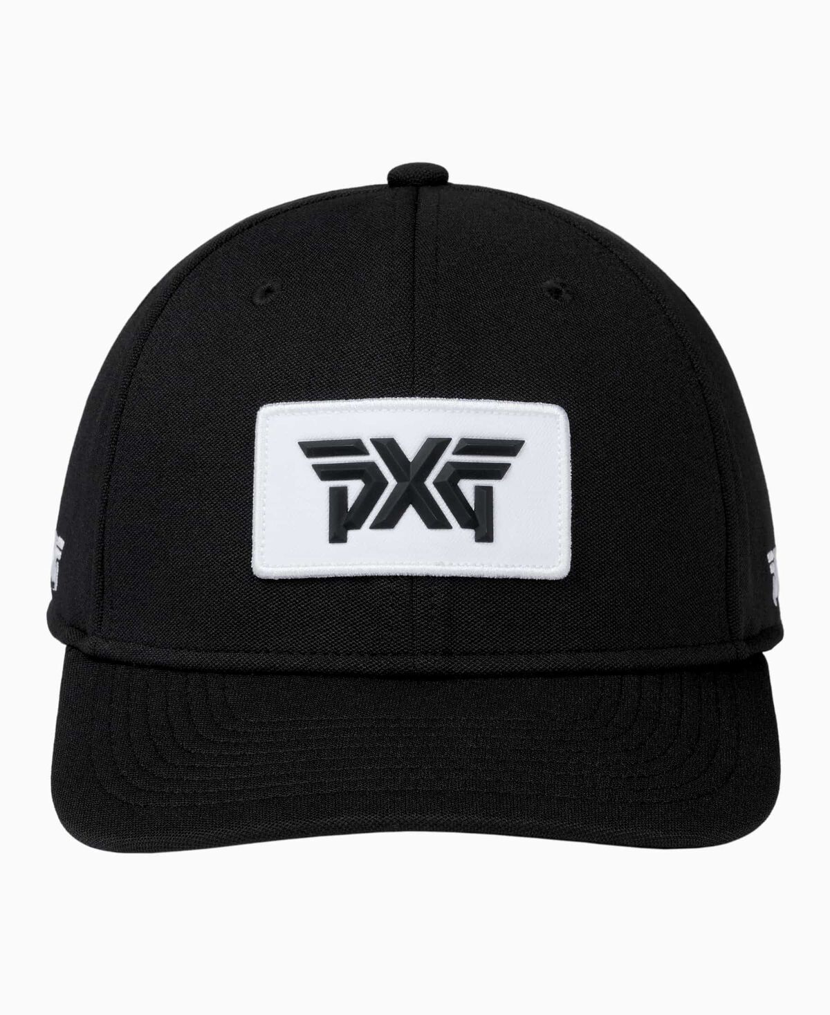 Stretch Patch Snapback Hat - Black - One Size Black