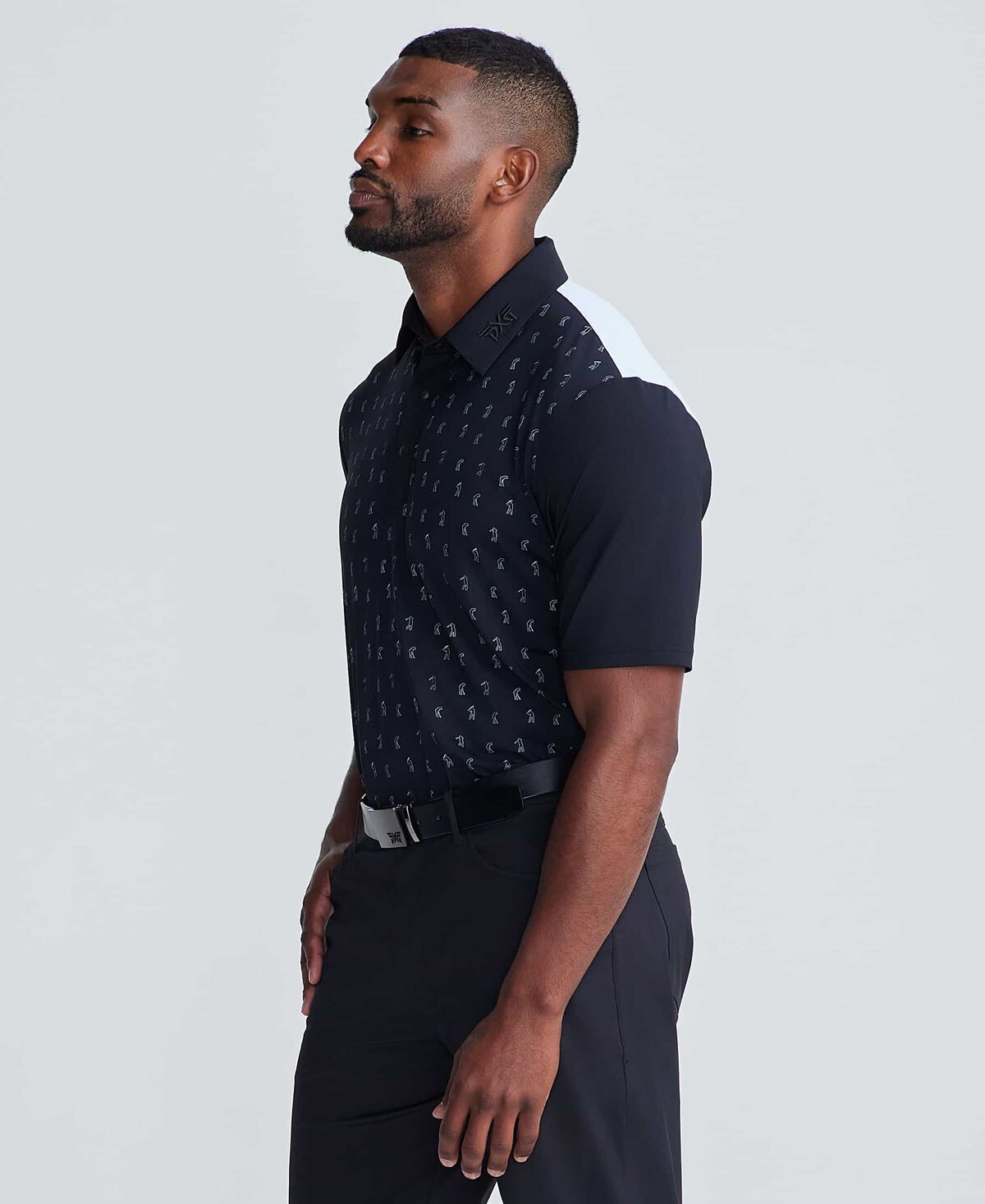 Men's Comfort Fit Player Print Polo 