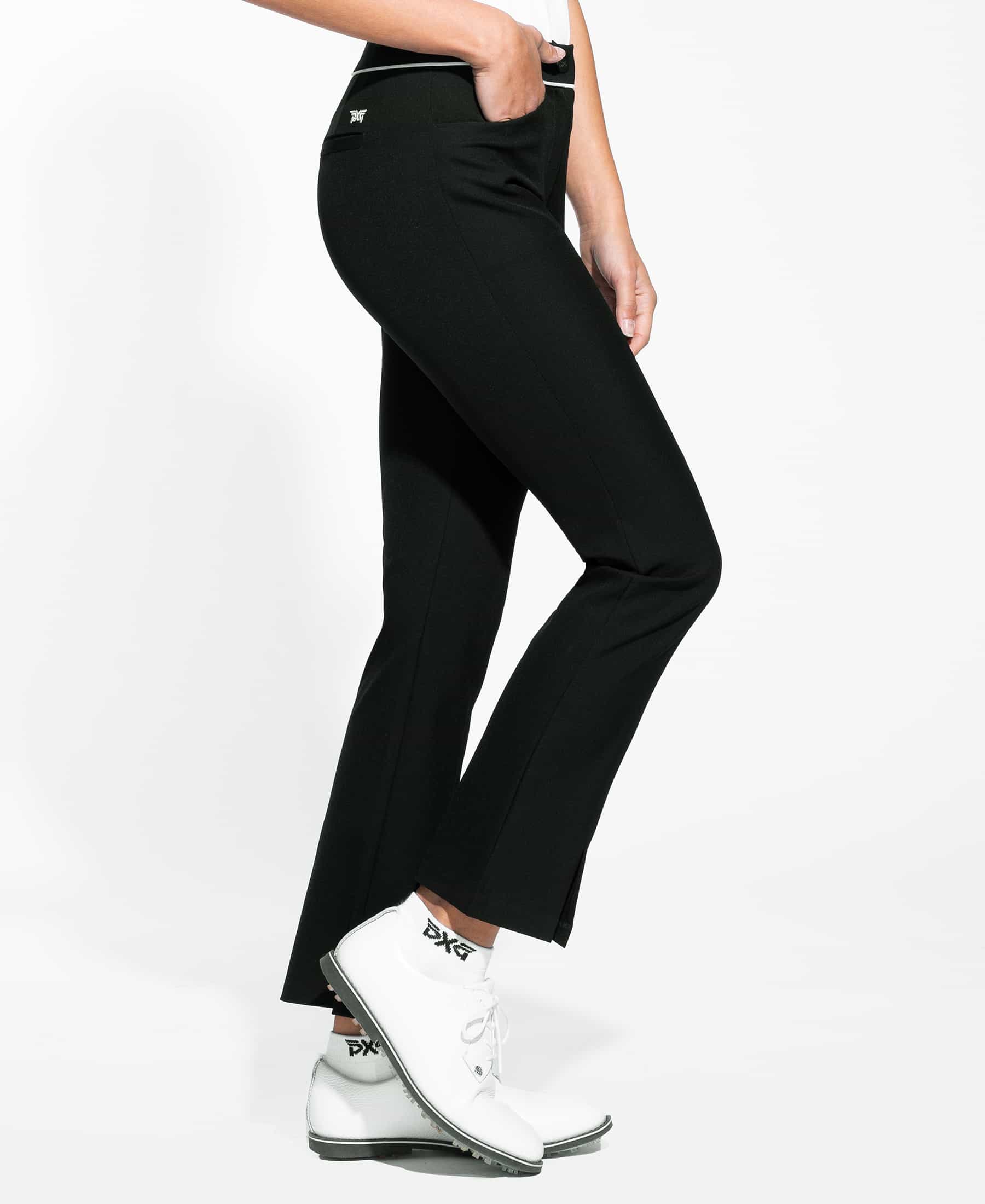 Women's Front Slit Golf Pants Black  Shop the Highest Quality Golf Apparel,  Gear, Accessories and Golf Clubs at PXG