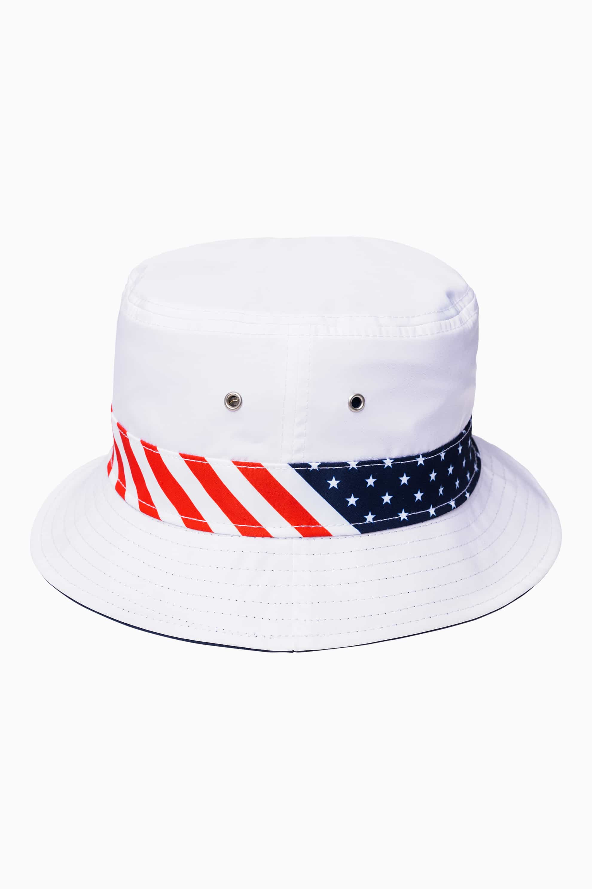 Americana Red White and Blue Stars Reversible Bucket Hats - 3 Pack